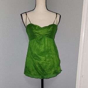 Laundry By Shelli Segal Vibrant Green Camisole